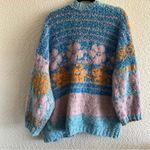 Free People Women’s Gather Me Cardigan Sweater Blue Oversized Size Medium Photo 4
