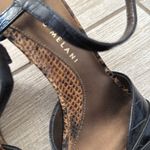 Antonio Melani Leather Wedge Sandals Size 6 Strappy Snake Print Photo 11