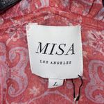 Misa Los Angeles Lillian Floral Print Ruffle Mini Dress Washed Rose Lilac Large Photo 7