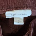 Women’s J. Jill brown burgundy slim leg corduroy pants size medium Photo 9