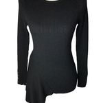 Catherine Malandrino Ribbed Knit Asymmetrical Long Sleeve Pullover Sweater Photo 16