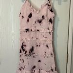 Vintage Havana Pink and Maroon Tye Dye Medium Mini Dress Photo 0