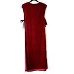 Vintage Burgundy Open Side Swim Cover Up Terry Cloth Robe One Size Size undefined Photo 1