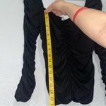 Reformation  Esra Queen Anne Neck Knit Top Black Size Large New Without Tags Photo 4