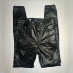 Kut From The Kloth  Pants‎ Size 2 MIA High Rise Black Faux Leather  Skinny Emo Photo 6