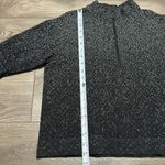 Lululemon Rest Less Crop 1/2 Zip Thumbholes Herringbone Fade Black/White Size 12 Photo 9