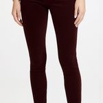 Citizens of Humanity Rocket Velour Skinny Jeans Burgundy Women’s Size 25 High Ri Photo 0