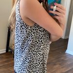 White Stag Black & White Cheetah Sleeveless Tank Blouse Photo 2
