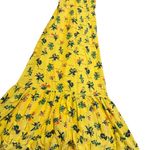 Modcloth  Inclined to Impress Bold Yellow Floral Print Dress Cottagecore Sz Large Photo 9