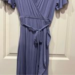 Ingrid And Isabel Lilac Purple Ruffle Maxi Maternity Dress Photo 2