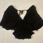 Millibon USA Millibon Black Short Sleeve Blouse - Large Photo 0