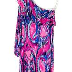Lilly Pulitzer Amante Silk Jersey Dress Free Spirit One Shoulder Size XS WY504 Photo 1