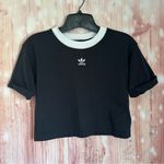 Adidas  Originals adicolor Black cropped t-shirt Photo 1