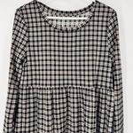 SO  Women's L Brown Plaid Dress Long Sleeve Grunge Academia Country Cottagecore Photo 1