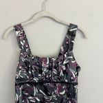 Amy Byer Y2K PURPLE AND GREY A. BYER BUSTIER SATIN TANK‎ TOP Photo 2