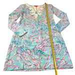 Lilly Pulitzer  Size M Long Sleeve Harper Shift Dress Bayside Blue Under The Moon Photo 4