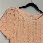 Free People  Baby Cable Tee in Belle Of Georgia Size Medium Photo 4