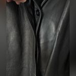 Kathy Ireland vintage Genuine Leather Jacket women plus sz 2X Classic buttons up Photo 2