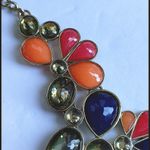 Gold Tone Multi Color Statement Necklace Set Orange Photo 4