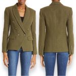 L'Agence  Kenzie Double Breasted Bouclé Tweed Blazer Ivy Green Size 14 NWT‎ Photo 1