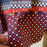 Carolyn Taylor  Dark Blue Floral Blouse large nwt Photo 8