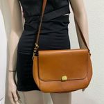 Madewell L4913 Brown Leather The Abroad Shoulder Bag Photo 1