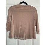 J Crew Womens XS Pink Merino Wool A Line Sweater Embroidery Clean Girl Grandma Photo 5