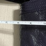 Elliott‎ Lucca Glossy Eggplant Purple Leather Textured Quilted Satchel Purse Photo 7