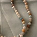 30” Necklace Multicolor Stone Beads Green Agate Crystal Stone Pendant 3” H Photo 4