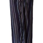 O'Neill Blue Stripe Gauze Bohemian Maxi Skirt Boho Swimsuit Coverup ~ MEDIUM Photo 5