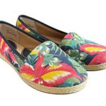 BOC Born Concept 9M Tropical Canvas Espadrille Slip On Shoes Flats. Blue/Multi Blue Size 9 Photo 0
