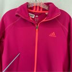 Adidas  Full Zip Athletic Sweatshirt Womens Small Pink Photo 5
