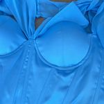 Danielle Guizio NWOT GUIZIO Ravello Corset in Baby Blue Photo 5