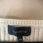 Majorelle  Riley Tunic Sweater Ivory ribbed blouson sleeves knit Revolve As Is Photo 8