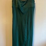 A New Day  Emerald Green Midi Slip Dress with Structured Chest and a Slit Size XS Photo 0