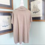 Kerisma  Neutral Heathered Wool Blend Lightweight Turtleneck Sweater Poncho S/M Photo 5