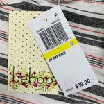 NWT Kelly Renee Linen Blend Women’s Size Medium Striped Romper Gray Photo 12