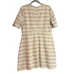 Madison Leigh  A-line Short-Sleeve Metallic Striped Dress Size 16 Photo 1