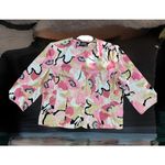 Norton Mcnaughton Y2k Shabby Chic  Blazer XL ? Barbie‎ Pink Butterfly Cottagecore Photo 5