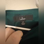 Lulus  Teal Puff Sleeve Blouse Photo 2