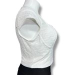 Wild Fable Womens Lace Bustier Shirt Top Cap Sleeve Scoop Neck Stretch White XXL Photo 1