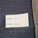 In Loom  Charcoal Gray Colorblock Oversized Waffle Knit Henley Top NWT Size Small Photo 10