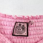 Juicy Couture  Y2K Smocked Terrycloth Babydoll Dress Small Pink Puff Sleeve Photo 2