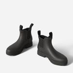 Everlane  Shoes The Rain Boot Ankle Rubber Slip On Black Size 6 Photo 1