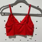 Aerie NWT Cable Lace Longline Bralette Red Size S Photo 3
