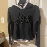 Aeropostale Hoodie Black XS Pink Trim Y2K Logo Photo 0