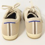 Rothy's The Lace Up Sneakers in Biscuit Oatmeal Women's Size 8.5 Casual Comfort Tan Photo 2