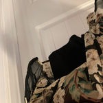 ASTR  Floral Romper Size Medium Chiffon Style Material Long Semi Sheer Sleeves Photo 2