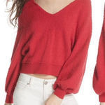 Free People  Found My Friend V Neck Sweater Photo 0