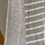 sandiva gray White Striped Jersey Knit Hooded 3/4 Sleeve Cover Up Tunic Beach s. Photo 4